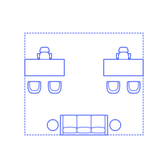 Layouts Private Offices Shared Split Center Lounge Svg Line Art, Free Vectors File